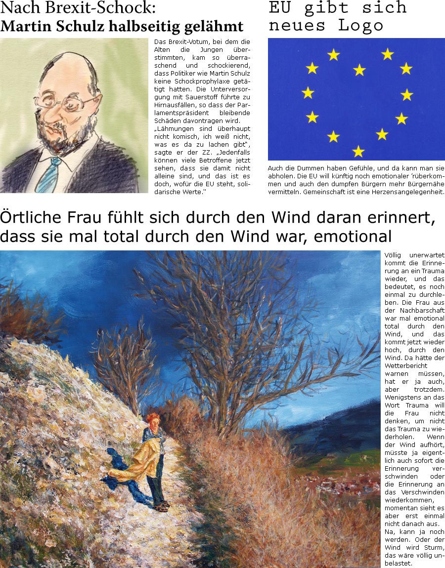 ZellerZeitung.de Seite 282 - Wind weckt Erinnerung an emotionale Belastung / Schlagwort Brexit: Martin Schulz nach Schock gelähmt, EU gibt sich sympathisches Logo